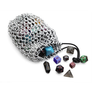 Chain Mail Gaming Dice Bag on ThinkGeek