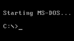 MS-DOS Load Screen