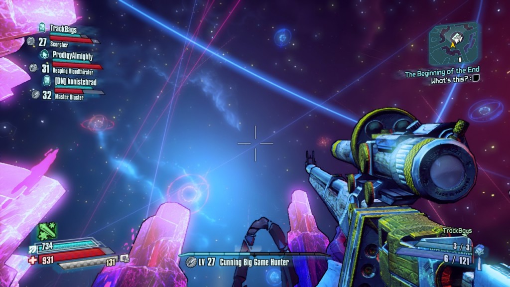 A starry sky, after the dust settles in Borderlands: the Pre-Sequel