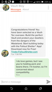 fallout on tinder