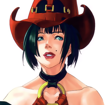 I-No, Guilty Gear, ArcSys, Daisuke Ishiwatai. A black-haired white woman with a red hat.