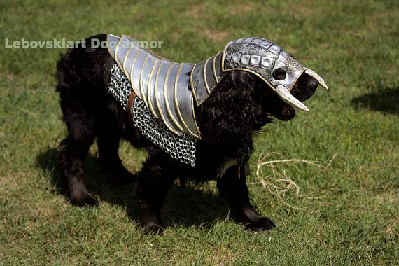 Dog armor from Lebowskiart