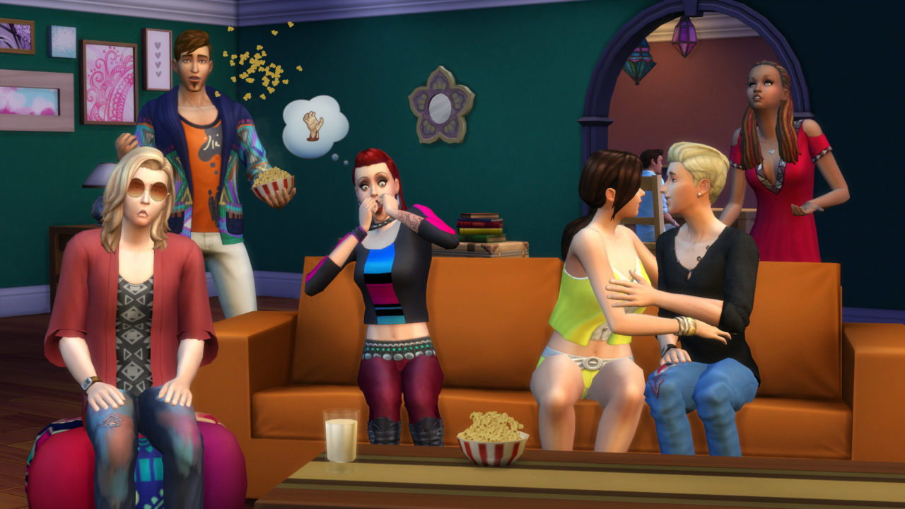 The Sims 4 Movie Hangout Stuff