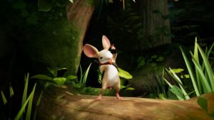Quill, one of the main characters in the game Moss