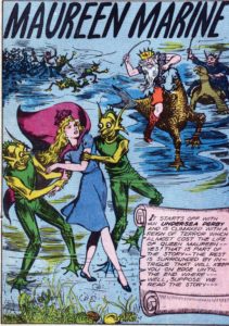Maureen Marine, vintage comic cover