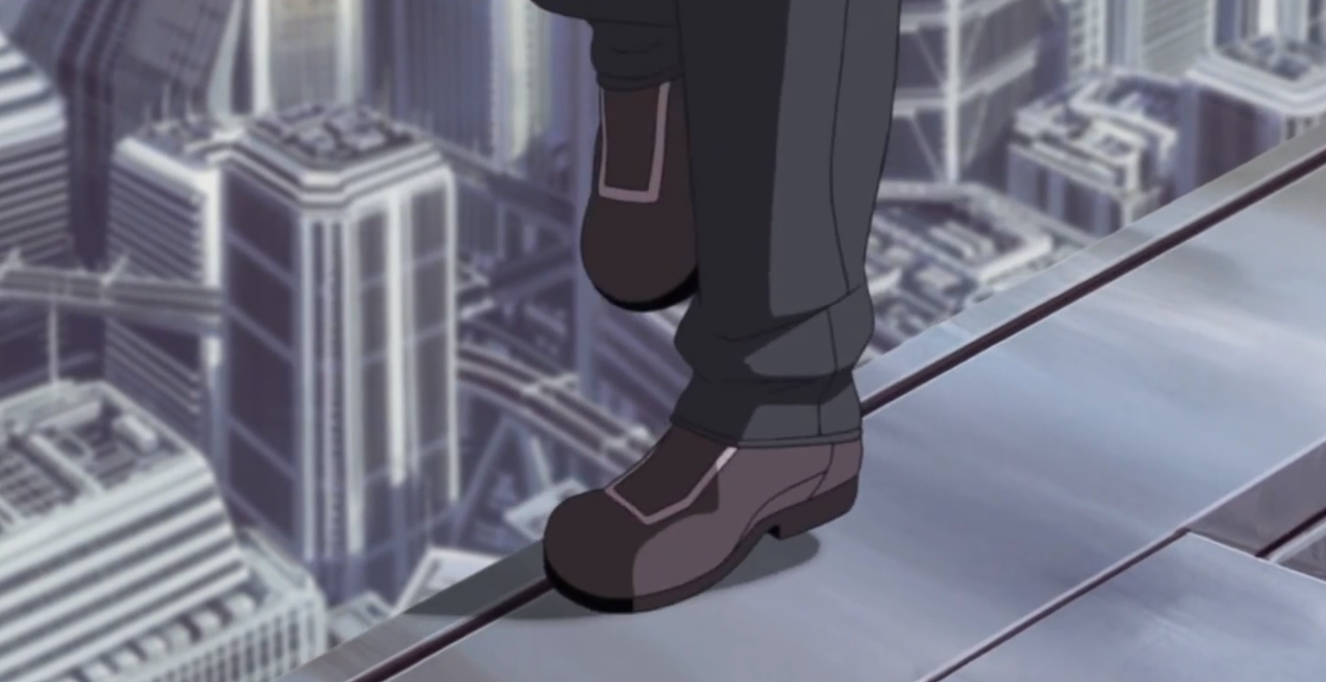 The Major on the roof Motoko Kusanagi, Ghost in the Shell: Stand Alone Complex, episode 20, Production IG, 2002