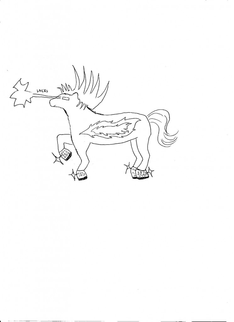Kelly Kanayama, Pony sketch, 2014