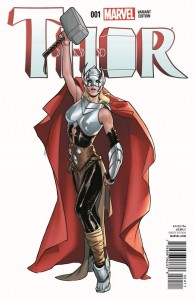 Thor #1. Writer: Jason Aaron. Variant Cover: Sara Pichelli. Color: Matt Wilson. Marvel, 2014.