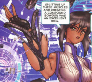 pasteurised exposition, Ghost in the Shell 2: man-machine interface manga comic, Young Magazine, Dark Horse Comics, 1991 -- 2003