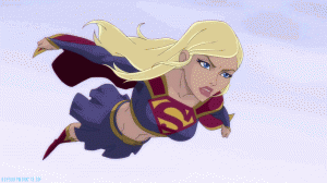 Supergirl Gif, Roysartwork, DC Comics, 2014