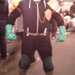 Kelly K, "Budget Dredd" cosplay at Thought Bubble