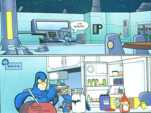 panels from Justice League Unlimited #5 Adam Beechen (writer) Carlo Barberi (pencils) Walden Wong (inks) Heroic Age (colors). DC Comics, 2005