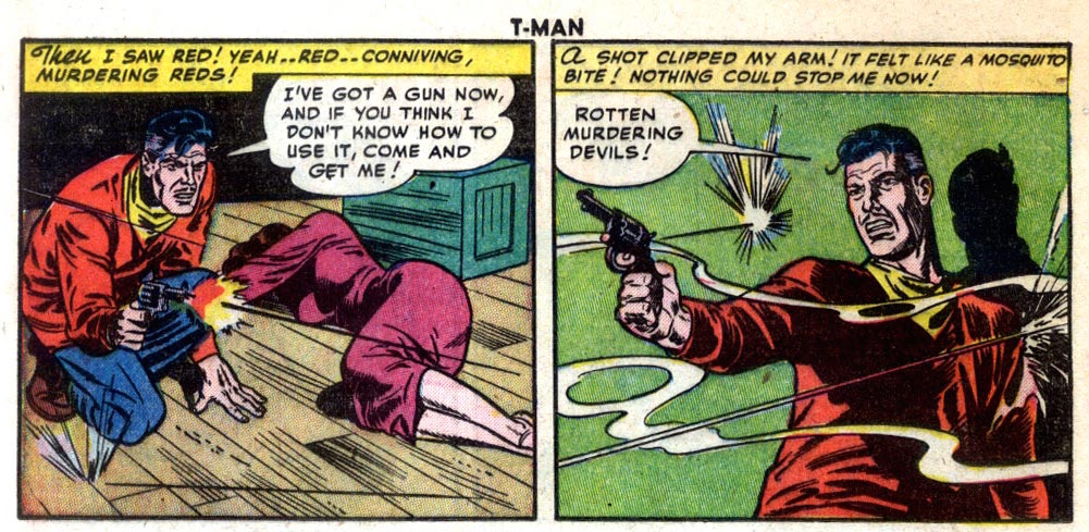 Pete Trask, T-Man, issue 5, Reed Crandall, digital comics museum, Quality Comics, 1951