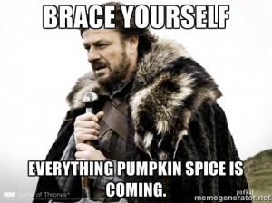 Game of Thrones Pumpkin/Fall Meme