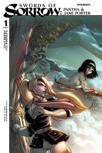 Swords of Sorrow Pantha and Jane Porter, Cover by Mirka Andolfo, story by Emma Beeby, Dynamite 2015
