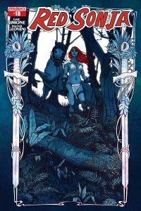 Red Sonja #18, cover by Jenny Frison, Dynamite 2015