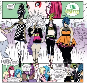 Jem and the Holograms TPB, written by Kelly Thompson with art by Sophie Campbell