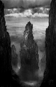 Illustration by Jim Han for the story "Ashes to Ashes, Dust to Dust, Earth to Alluvium".