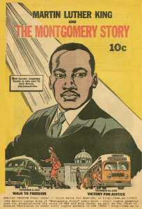Martin Luther King and the Montgomery Story cover, written by Alfred and Brenton Ressler, artist unknown