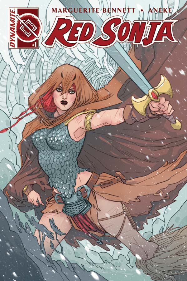 Red Sonja Vol 3, issue 1, Marguerite Sauvage cover, Dynamite 2016
