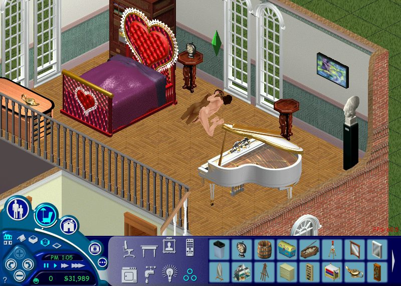 While what was happening beneath the heart bed’s sheets was about as risque as taking the clothes off my Barbies, it was fairly obvious that my family probably would have banned me from playing The Sims if they knew this was how I was spending my time.