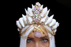 Rose Quartz crown via Chelsea's Flower Crowns