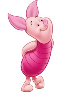 Piglet. Winnie-the-Pooh. AA Milne. Disney.