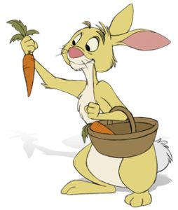 Rabbit. Winnie-the-Pooh. AA Milne. Disney.