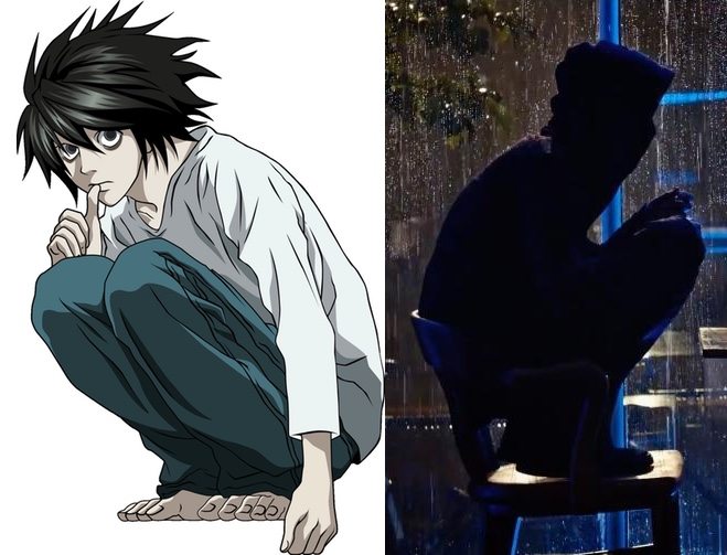 The character L from the anime/manga, and the Netflix film Death Note