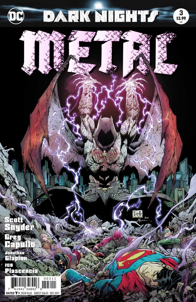 Dark Nights: Metal #3 - DC Comics - Greg “Chaos Bringer” Capullo, Jonathon “Grim Reaper” Glapion and FCO “Overkill” Plascencia