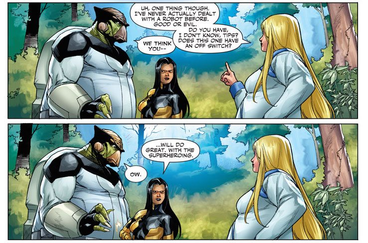 FAITH AND THE FUTURE FORCE #1 (of 4) Written by JODY HOUSER Art by STEPHEN SEGOVIA and BARRY KITSON