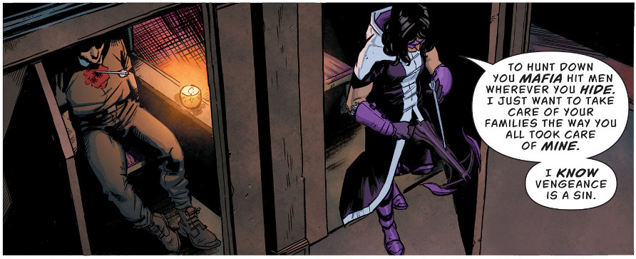 Panel from Batgirl and the Birds of Prey Rebirth issue 1. 