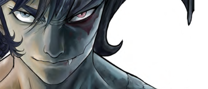 Cover of Devilman vs. Hades vol 1, featuring a ashen Devilman
