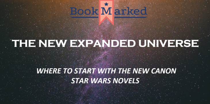 Logo for Bookmarked Star Wars series on the new canon books
