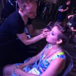 Espionage Cosmetics working backstage at the Her Universe Fashion Show 2018