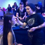 Espionage Cosmetics working backstage at the Her Universe Fashion Show 2018
