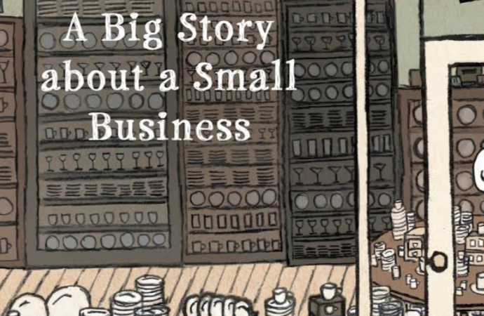 Closeup of cover: "A Big Story About a Small Business"
