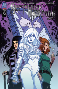 September Mourning and Claire make a new friend in September Mourning: Trinity #3 (Top Cow, October 2018)