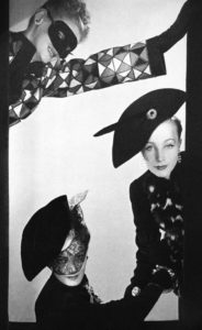 Schiaparelli clothed harlequins, photo by Erwin Blumenfeld for Vogue (1 December 1938).