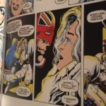 Moore/Davis with digital chamelion colours, originally for The Daredevils reprinted in Panini's Captain Britain: The Crooked World