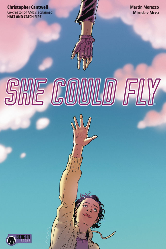 She Could Fly TPB cover. Written by Christopher Cantwell, drawn by Martín Morazzo. Published by Dark Hose Comics. March 13, 2019.