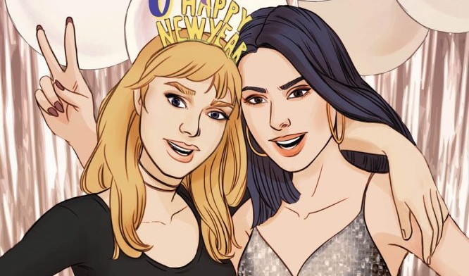 Betty and Veronica #3 Cover A, drawn by Sandra Lanz. Written by Jamie Lee Rotante and drawn by Sandra Lanz. Published by Archie Comics. 27 February, 2019.