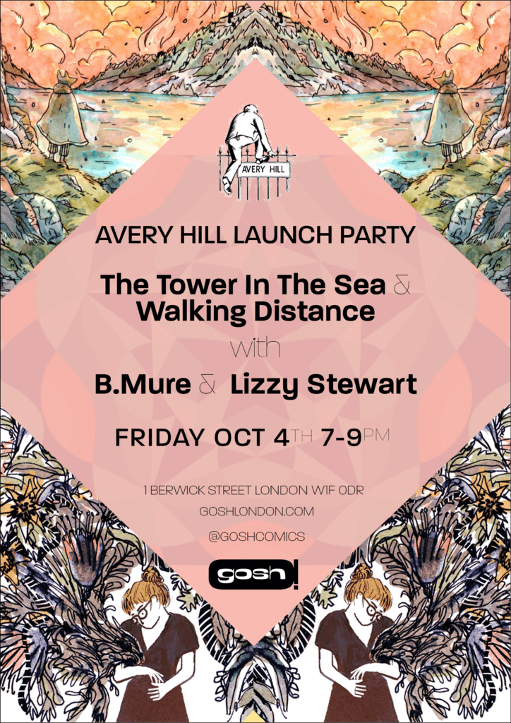 Avery Hill Publishing Book Launch poster for Friday, October 4, 2019 event