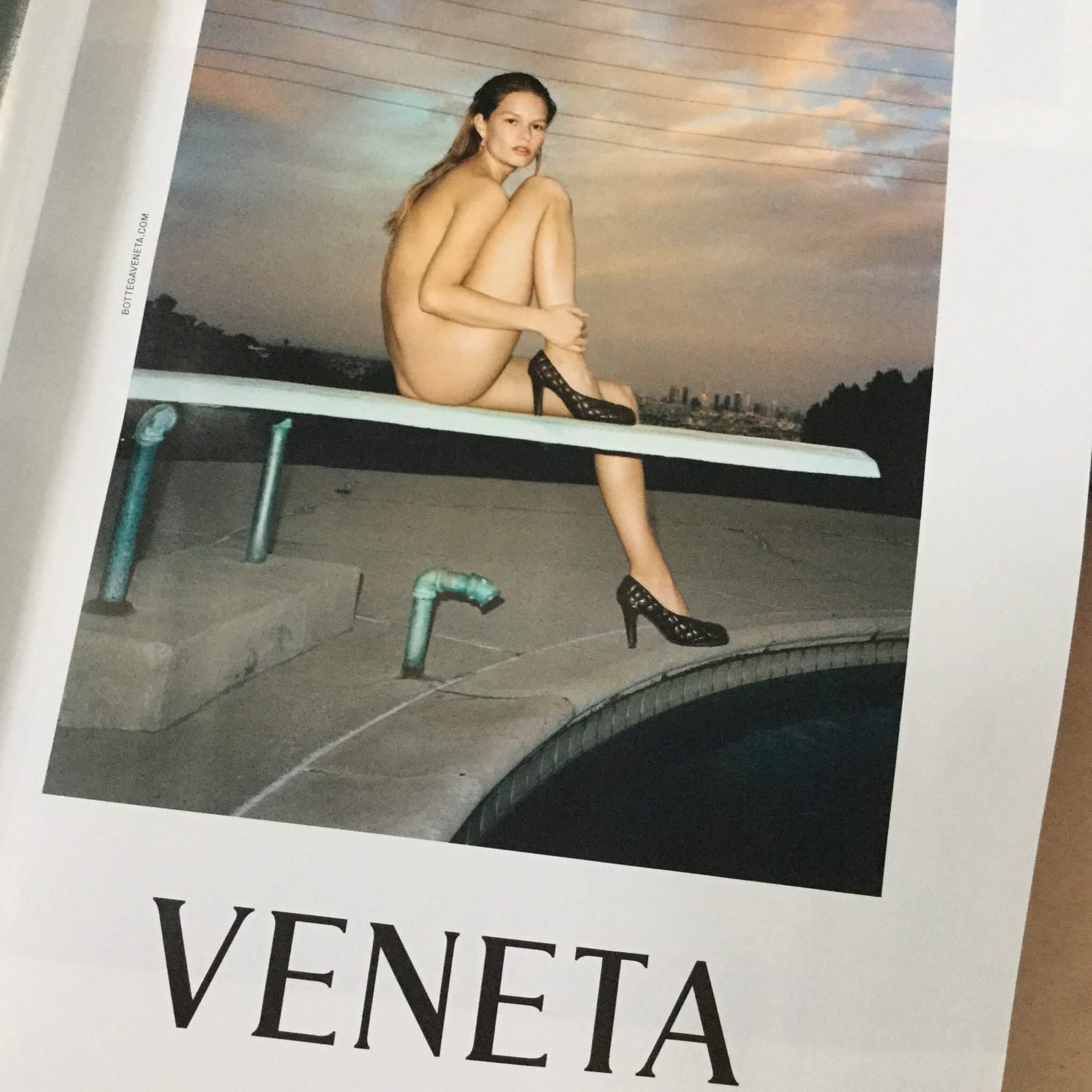 Bottega Veneta advert in British Vogue, October 2019