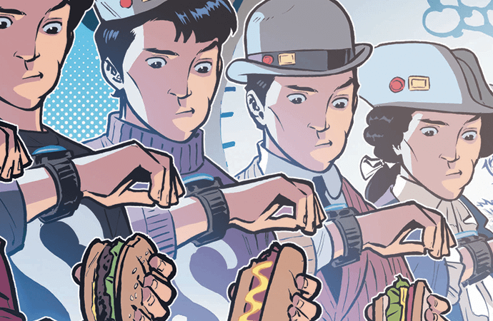 Derek Charm cover for Jughead's Time Police #4 C Archie Comics
