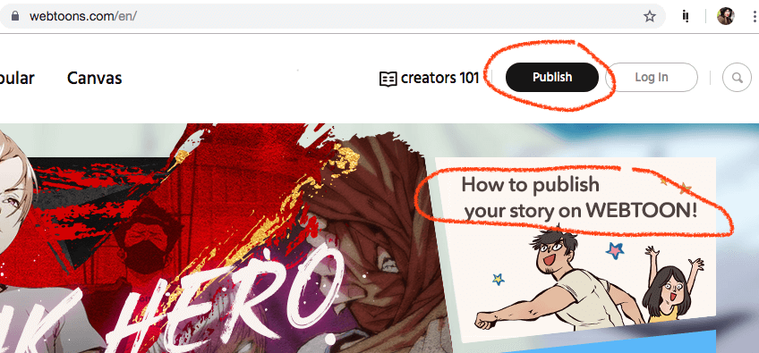 Webtoon: how to self-publish