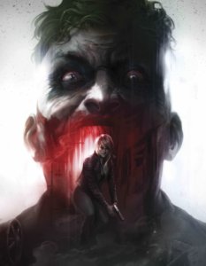 Harley emerging from Joker's mouth - February 2020