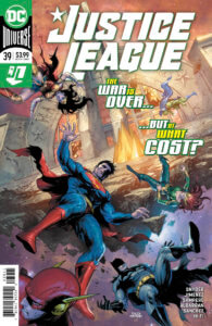 The Justice League falling into an abyss
