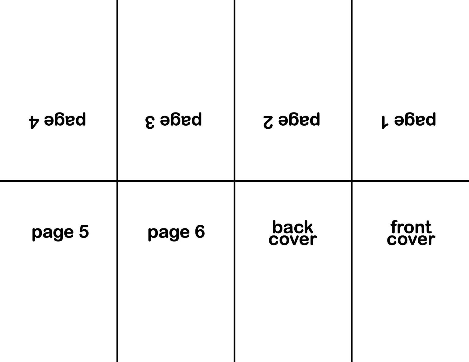One Page Zine Template