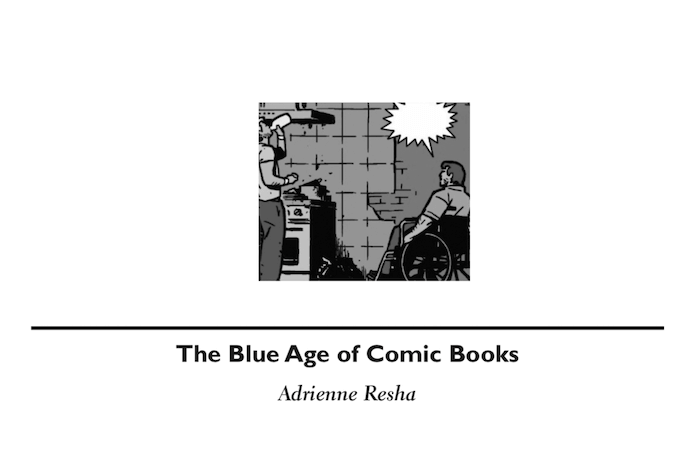 Part of title page of "The Blue Age of Comic Books" by Adrienne Resha in Inks: The Journal of the Comics Studies Society volume 4 issue 1